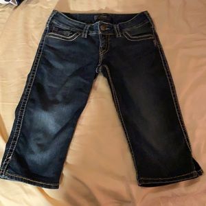 Silver jeans crop size 28